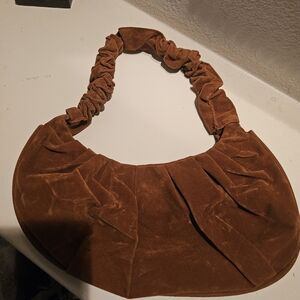 Brown Velvet Women's Bag
